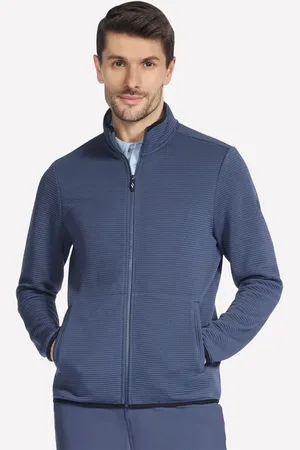 Skechers The Hoodless sweat à capuche Ottoman Veste en Bleu/Rouge