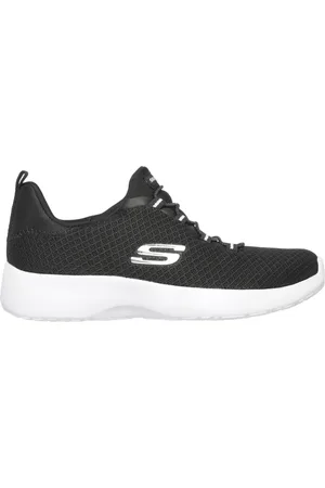 Skechers Dynamight Moyen Width en Noir/Blanc