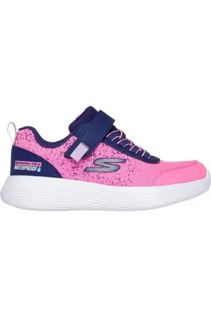 Skechers GO RUN 400 V.2 Shoes Moyen Width en Bleu Marine/Rose Fluo