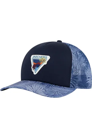 Skechers Palm Patch Trucker Chapeaux en Bleu/Gris