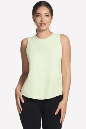 Skechers Stride Performance Tank en Gris Clair/Vert-Lime