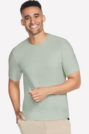 Skechers GO DRI All Day t-shirt en Green/Mauve