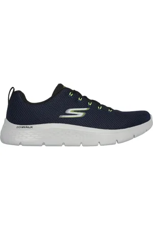 Skechers GO WALK Flex - Vespid Moyen Width en Bleu Marine/Vert-Lime