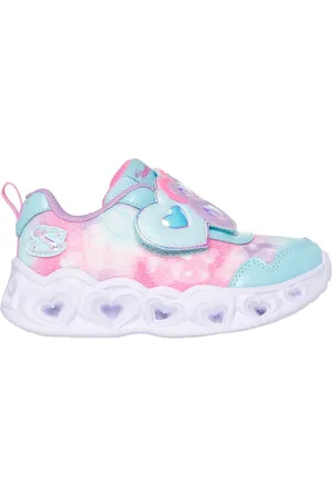 Skechers Heart Lights - Lovin Reflection Shoes Moyen Width en Turquoise/Lavande