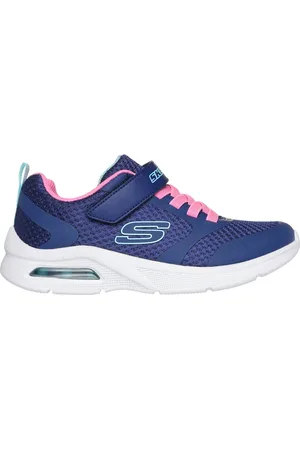 Skechers Microspec Max - Racer Gal Shoes Moyen Width en Bleu Marine/Rose