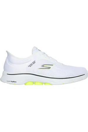 Skechers Slip-ins: GO WALK 7 - Valin Shoes Moyen Width en Blanc/Noir/Lavande