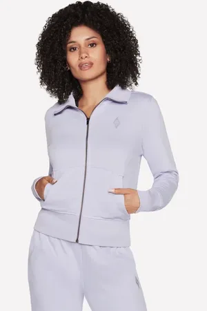 Skechers The Hoodless sweat à capuche Diamond Veste en Lavande/Rose Clair