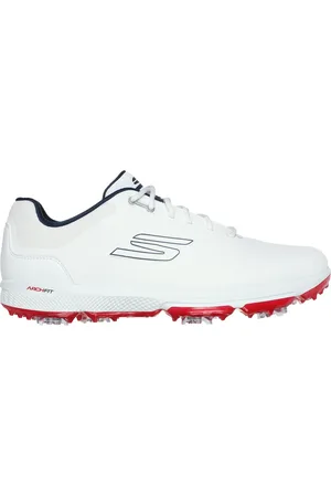 Skechers GO GOLF PRO 6 Moyen Width en Blanc/Bleu Marine