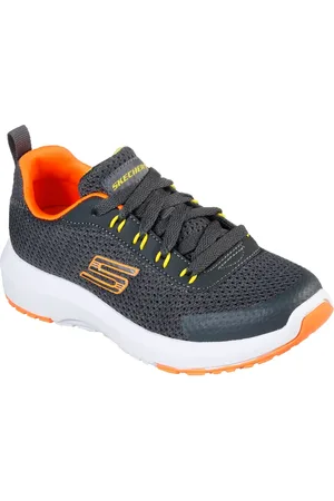 Skechers Dynamic Tread - Nitrode Shoes Moyen Width en Gris Anthracite/Orange