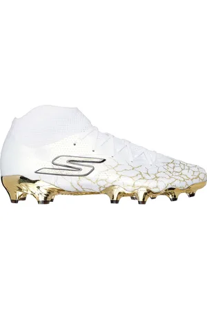 Skechers SKX_ 1.5 High Elite FG Shoes Moyen Width en Blanc/Noir/Doré
