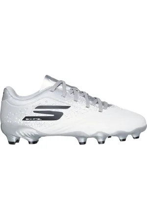 Skechers Razor 1.5 Jr Td FG Moyen Width en Blanc/Argent
