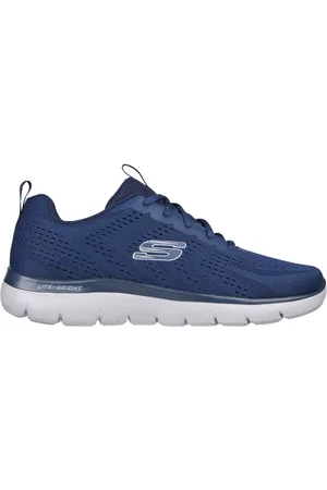 Skechers Summits - Torre Shoes Moyen Width en Bleu Marine/Gris