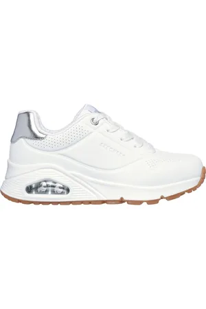 Skechers Uno Gen1 - Shimmer Away Shoes Moyen Width en Blanc/Argent