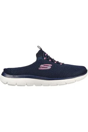Skechers Summits - Swift Step Shoes Moyen Width en Bleu Marine/Rose Fluo
