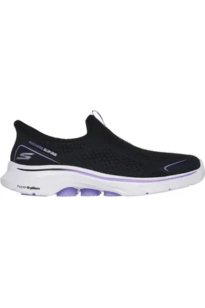 Skechers Slip-ins: GO WALK 7 - Sarai Shoes Moyen Width en Noir/Lavande