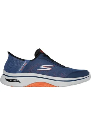 Skechers Slip-ins: GO WALK Arch Fit 2.0 - Simplicity 2.5 Shoes Moyen Width en Bleu Marine/Orange