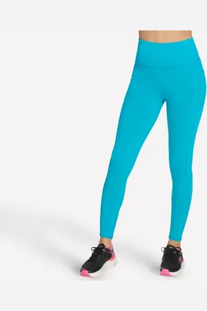 Skechers GO WALK High-Waisted Legging en Bleu Marine/Vert