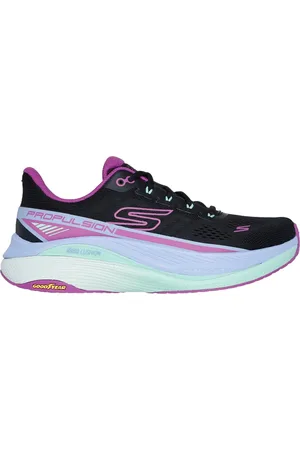 Skechers Max Cushioning Propulsion Moyen Width en Noir/Violet
