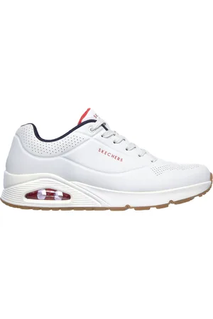 Skechers Uno - Stand On Air Shoes Moyen Width en Blanc/Bleu Marine