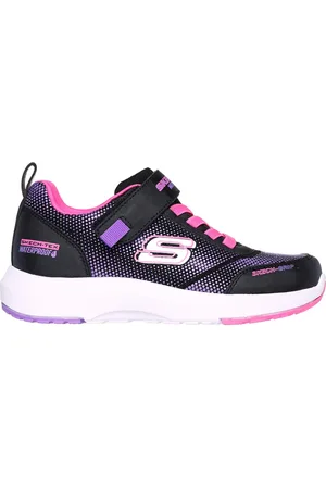 Skechers Dynamic Tread - Journey Time Shoes Moyen Width en Noir/Rose Fluo