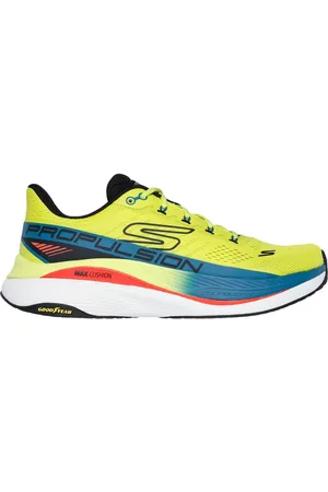 Skechers Max Cushioning Propulsion Moyen Width en Vert-Lime/Noir