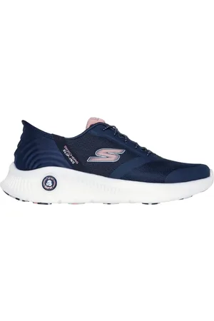 Skechers Slip-ins: GO WALK Anywhere - Vivi Shoes Moyen Width en Bleu Marine/Rose