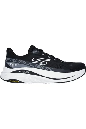 Skechers Max Cushioning Propulsion Moyen Width en Noir/Blanc