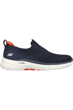 Skechers GOwalk 6 Shoes Moyen Width en Bleu Marine/Orange
