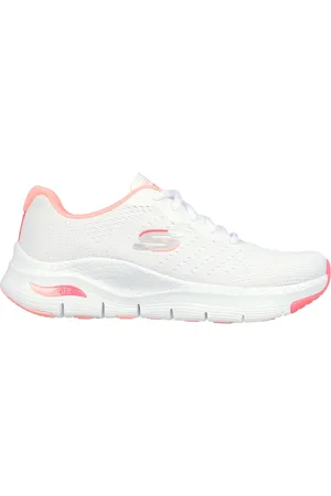 Skechers Arch Fit - Infinity Cool Shoes Moyen Width en Blanc/Rose