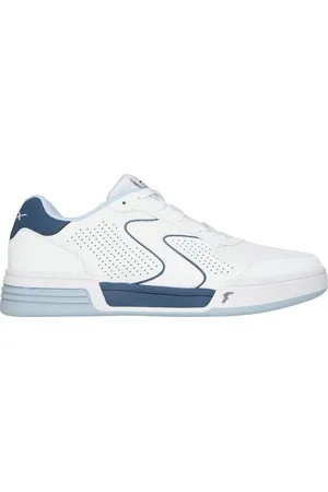 Skechers Viper Court Classic Shoes Moyen Width en Blanc/Bleu