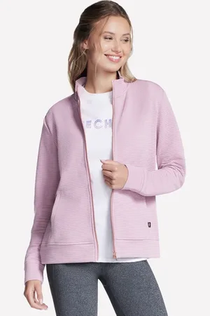 Skechers The Hoodless sweat à capuche GO WALK Everywhere Veste en Rose/Lavande