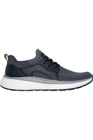 Skechers Relaxed Fit: Lancer - Dalton Shoes Moyen Width en Noir/Gris