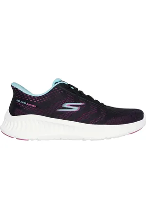 Skechers Slip-ins: GO WALK Now - Khloe Shoes Moyen Width en Noir/Violet