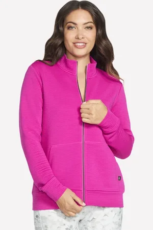 Skechers The Hoodless sweat à capuche GO WALK Everywhere Veste en Rose/Violet
