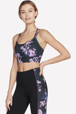Skechers GO STRETCH Winter Bloom Bra en Noir/Lavande/Rose