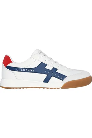 Skechers Zinger 2.0 - La Bella Shoes Moyen Width en Blanc/Bleu Marine