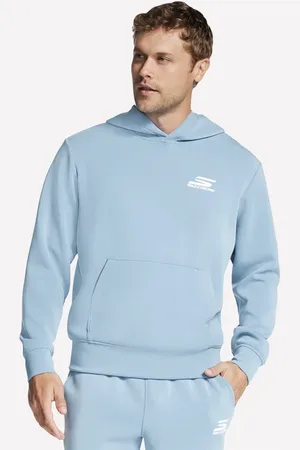 Skechers SKECHCLOUD Elevate sweat à capuche en Blanc/Bleu