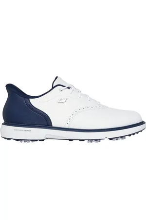 Skechers Slip-ins: GO GOLF Prestige Moyen Width en Blanc/Bleu Marine