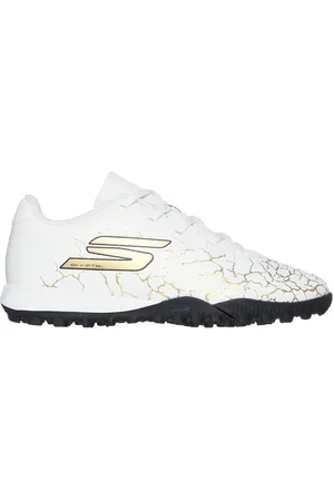 Skechers SKX_ 1.5 Jr Td TF Moyen Width en Blanc/Noir/Doré