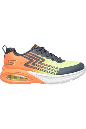 Skechers Microspec Max Advance - Vadieno Shoes Moyen Width en Gris Anthracite/Orange