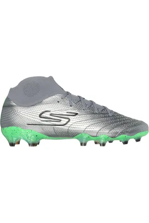 Skechers SKX_01 - High Moyen Width en Argent/Vert-Lime