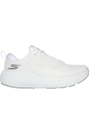 Skechers GO RUN Supersonic Max Moyen Width en Blanc/Argent