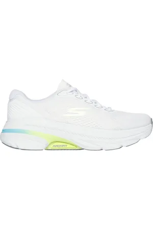 Skechers Max Cushioning Arch Fit 2.0 - Avenida Moyen Width en Blanc/Vert-Lime