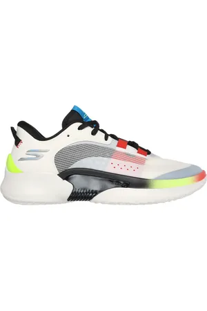 Skechers SKX RESAGRIP Moyen Width en Blanc/Noir/Rouge