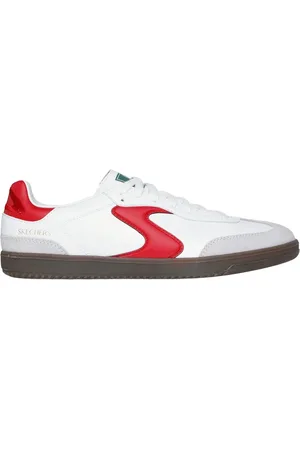 Skechers Hotshot - Pyke Shoes Moyen Width en Blanc/Rouge