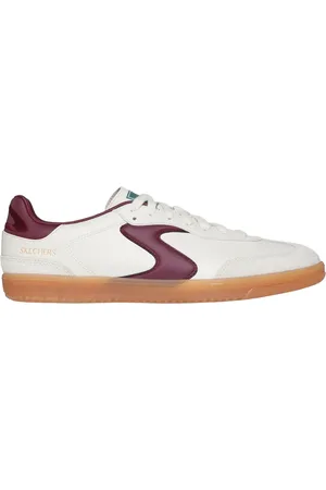 Skechers Hotshot - Pyke Shoes Moyen Width en Naturel/Bourgogne