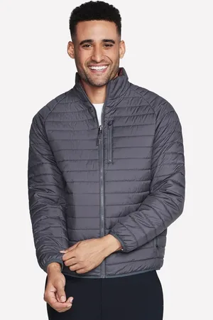 Skechers GO SHIELD Altitude Reversible Veste en Noir/Gris Anthracite