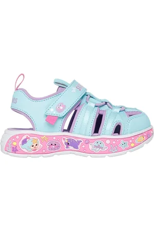 Skechers Play Scene Splash - Cute Crew Shoes Narrow Width en Turquoise/Lavande