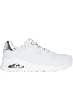 Skechers Uno - Shimmer Away Shoes Moyen Width en Blanc/Argent
