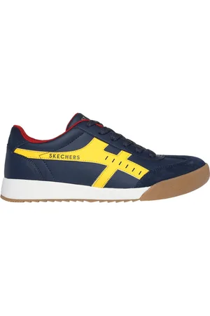 Skechers Zinger - Manzanilla Totale Shoes Moyen Width en Bleu Marine/Jaune
